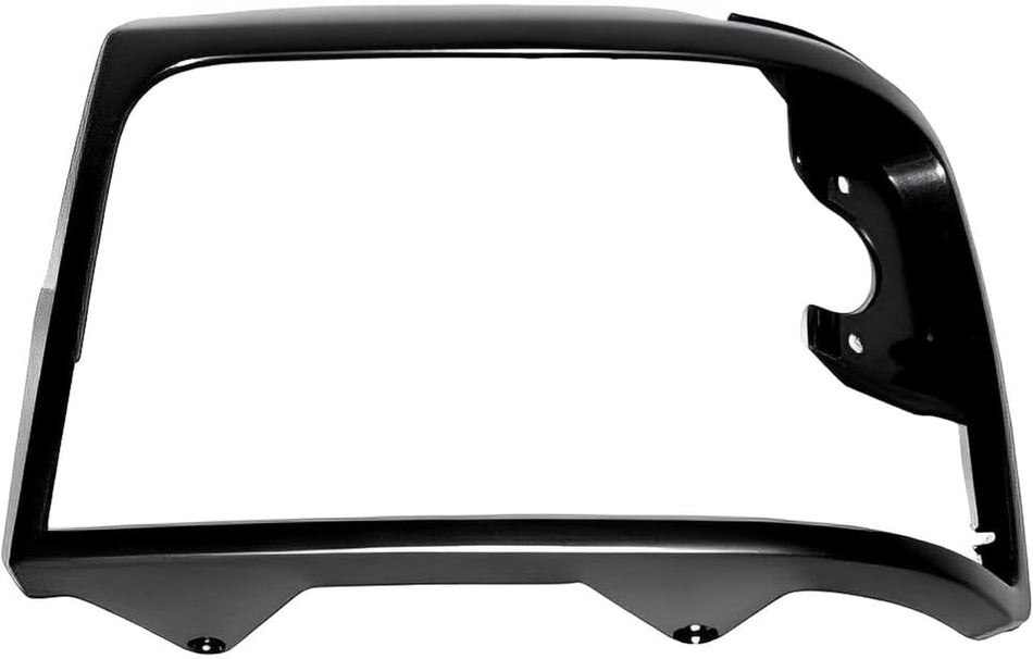 DAT AUTO PARTS Front Left Driver Side HeadLight Door Grille Insert Bezel Trim, For 1992-1996 Ford Bronco, and 1997 Ford Pickup Heavyduty, Dark Silv...