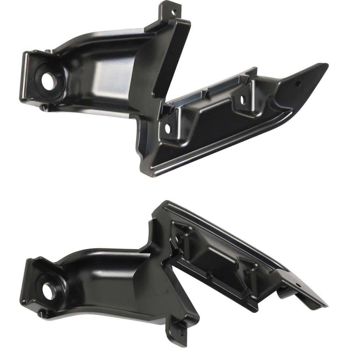 Front Left Driver & Right Passenger Side Set Of 2 Grille Upper Support Mounting Bracket Retainer Reinforcement Replacement for 2009-2011 Honda Civi...