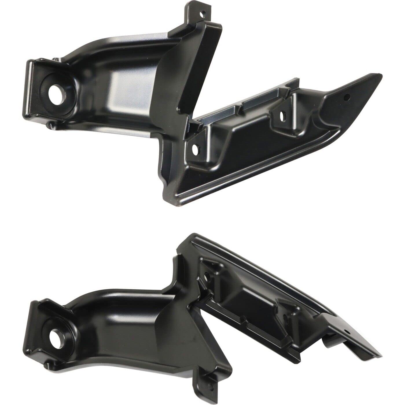 Front Left Driver & Right Passenger Side Set Of 2 Grille Upper Support Mounting Bracket Retainer Reinforcement Replacement for 2009-2011 Honda Civi...