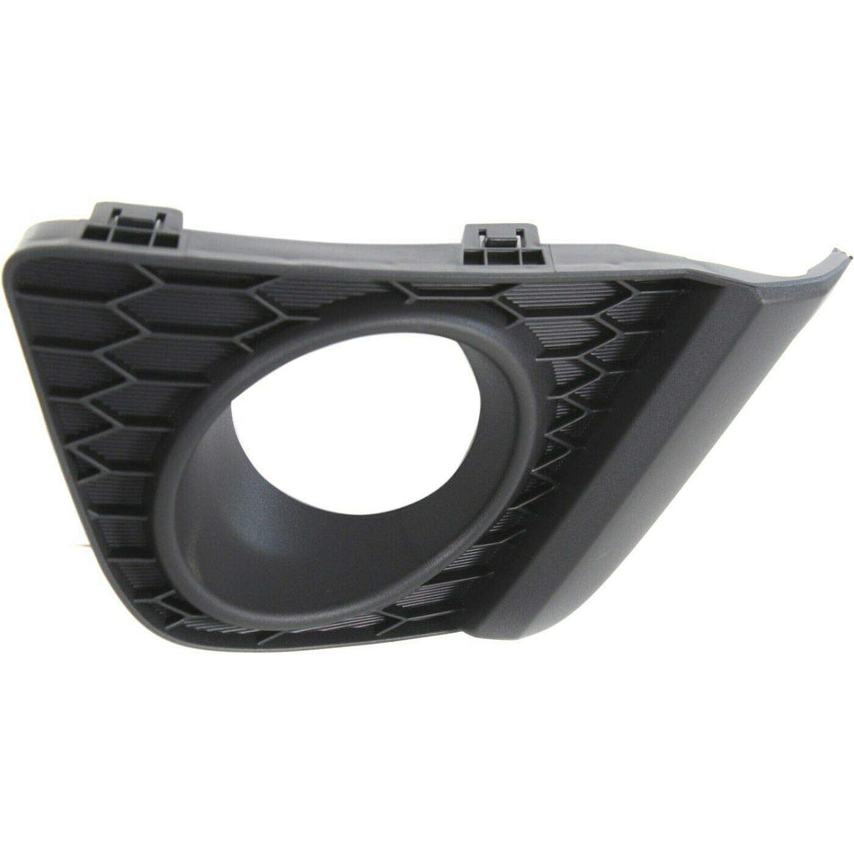 DAT AUTO PARTS Front Left Driver Side Fog Light Hole Bezel Lamp Cover Trim Molding Bumper Insert Replacement For 2015 2016 2017 Honda Fit Black Tex...