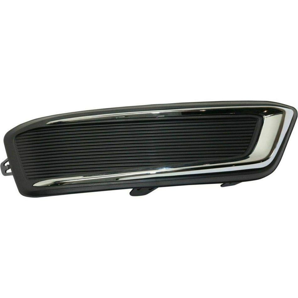 DAT AUTO PARTS Front Left Driver Running Light Cover Fog Lamp Hole Grille Molding Bumper Insert Replacement For 2014-2020 Chevrolet Impala Black Te...