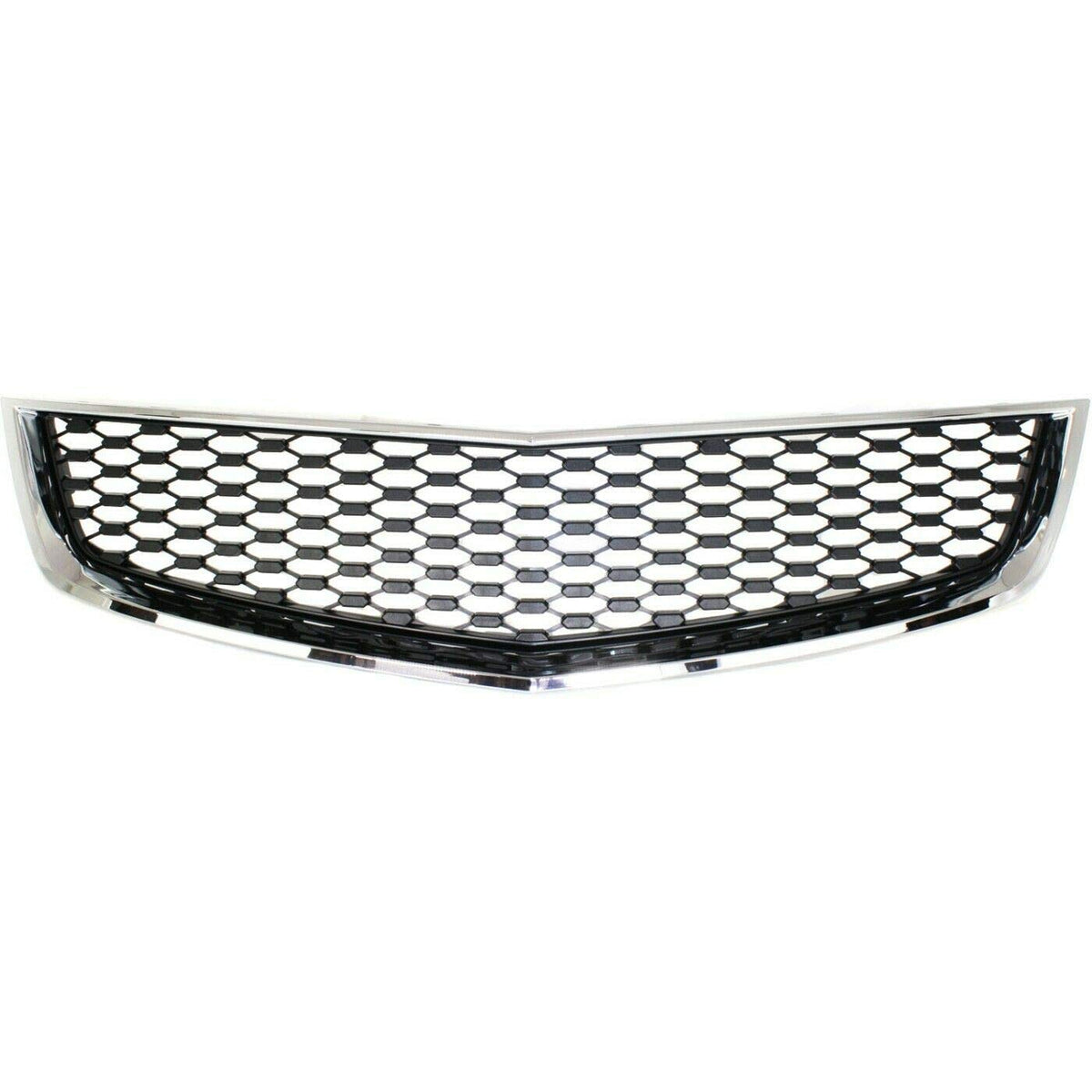 DAT AUTO PARTS Front Bumper Grille Grill Assembly Insert Panel Replacement for 2012-2016 Chevrolet Sonic Black and Chrome Textured Plastic GM120063...