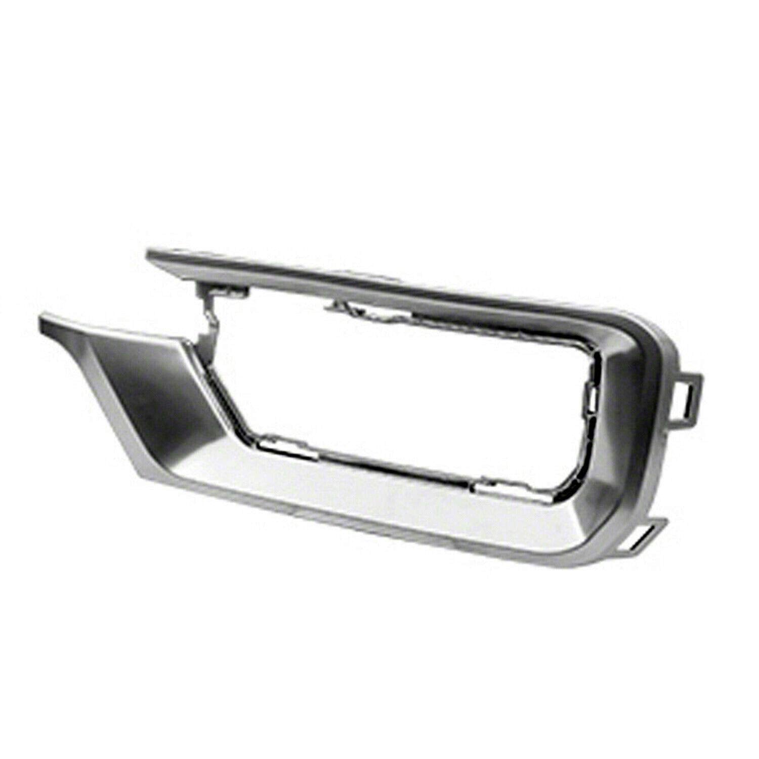 DAT AUTO PARTS Front Left Driver Side Fog Light Outer Trim Bezel Molding Bumper Insert Replacement For 2013 2014 2015 2016 GMC Acadia Satin Silver ...