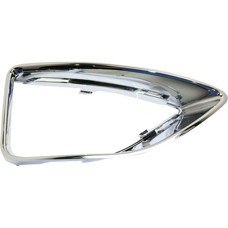 DAT AUTO PARTS Front Right Passenger Side Fog Light Bezel Trim Ring Molding Replacement For 2010 2011 2012 Ford Fusion SEL/Sport/Hybrid Silver Chro...