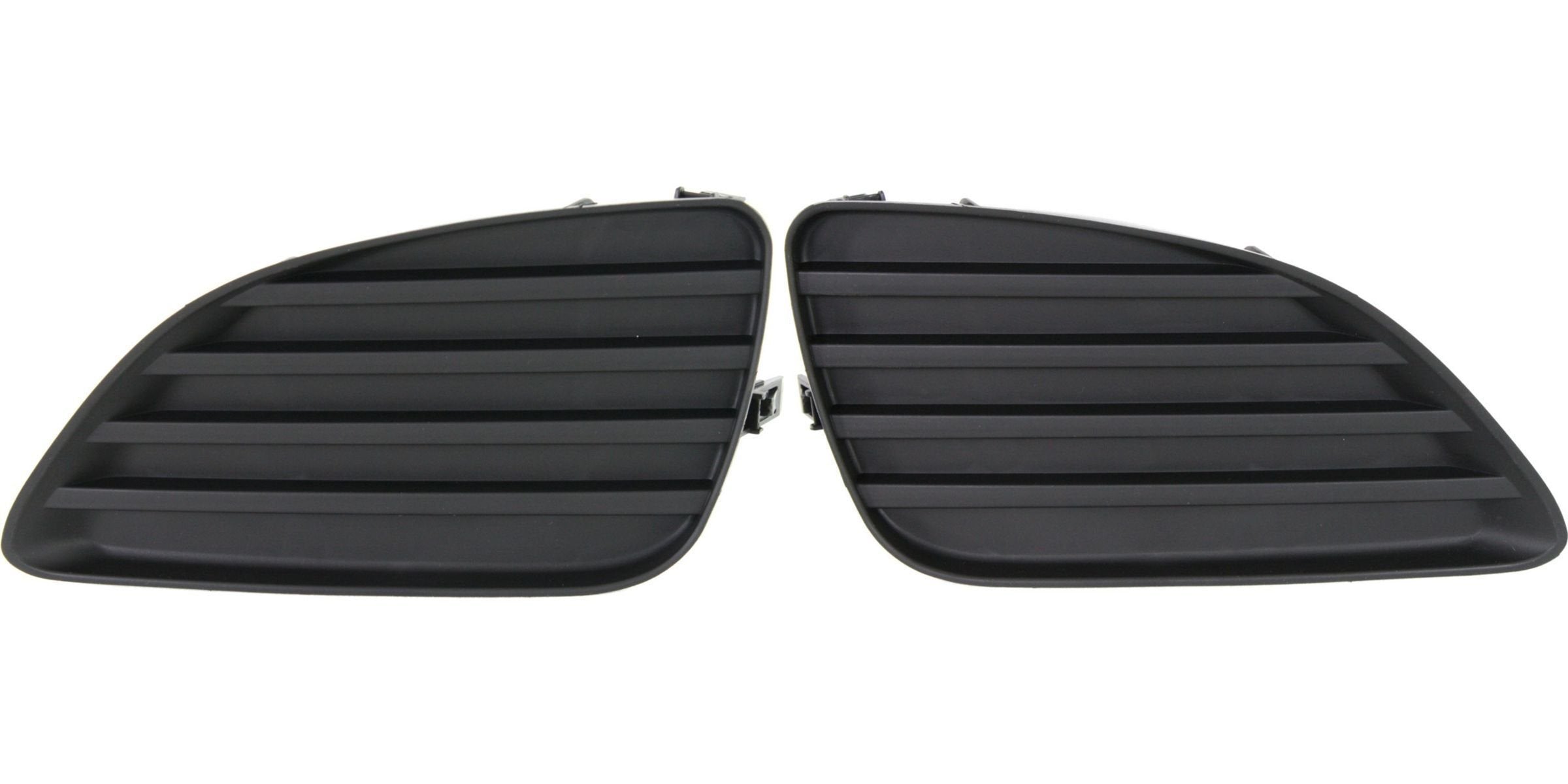 DAT AUTO PARTS Front Right Passenger and Left Driver Side Bumper Fog Light Hole Cover Insert Set of 2 Replacement for 2010-2011 Toyota Camry Black ...