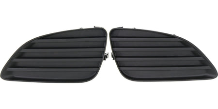 DAT AUTO PARTS Front Right Passenger and Left Driver Side Bumper Fog Light Hole Cover Insert Set of 2 Replacement for 2010-2011 Toyota Camry Black ...