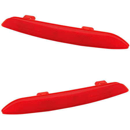 Rear Driver & Passenger Side, SET OF 2, Bumper Reflector, Fits 2022–2026 Honda Civic Hatchback & 2025–2026 Honda Civic Hybrid, Plastic Red Lense, H...