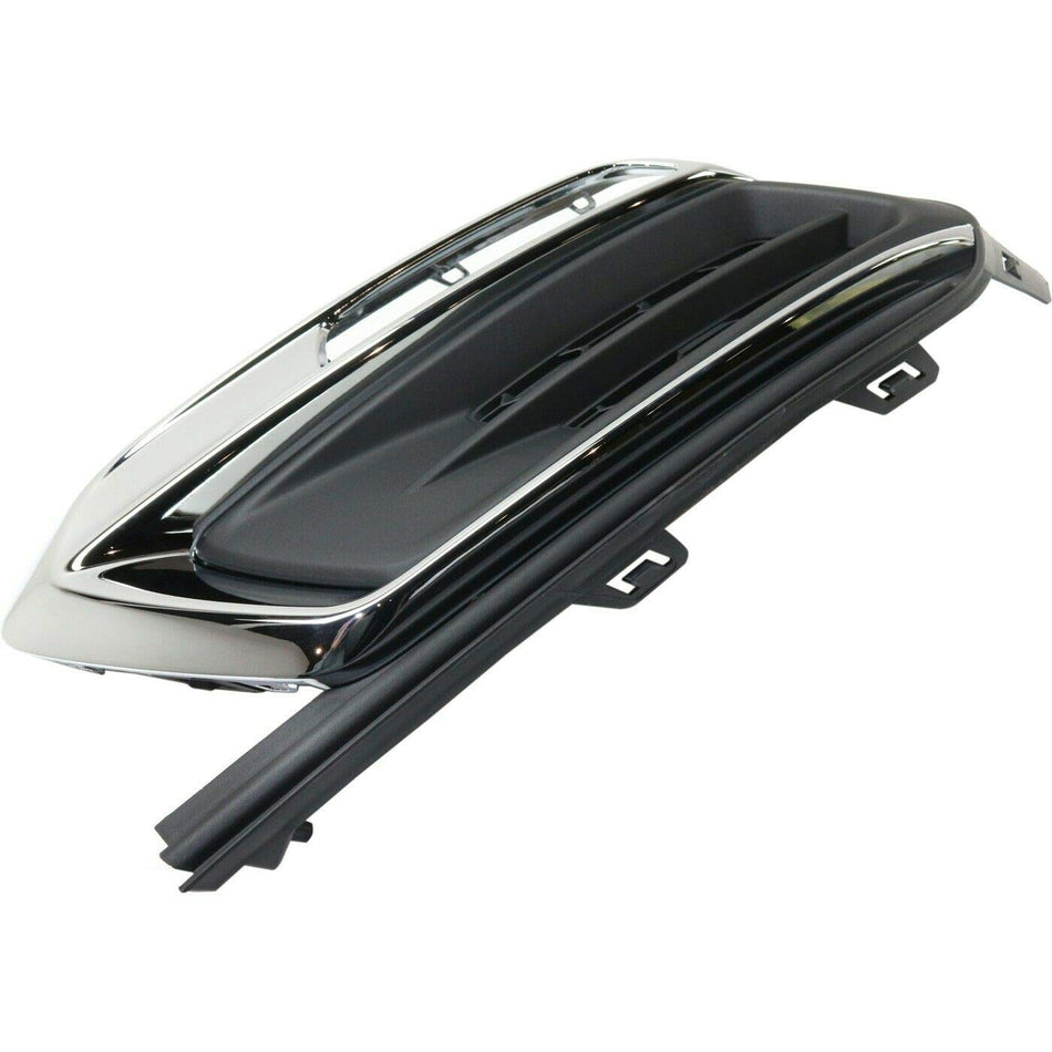 DAT AUTO PARTS Front Left Driver Side Fog Light Hole Cover Grille Molding Bumper Insert Replacement For 2015 2016 Chevrolet Cruze Except RS Sport B...