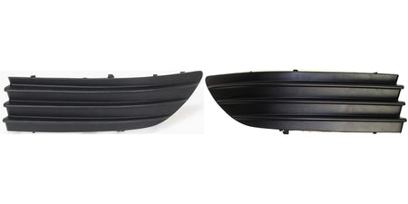DAT AUTO PARTS Front Left Driver and Right Passenger Side Bumper Cover Grille Set Of 2 Replacement For 2004-2005 Toyota Sienna Matte-Black Textured...