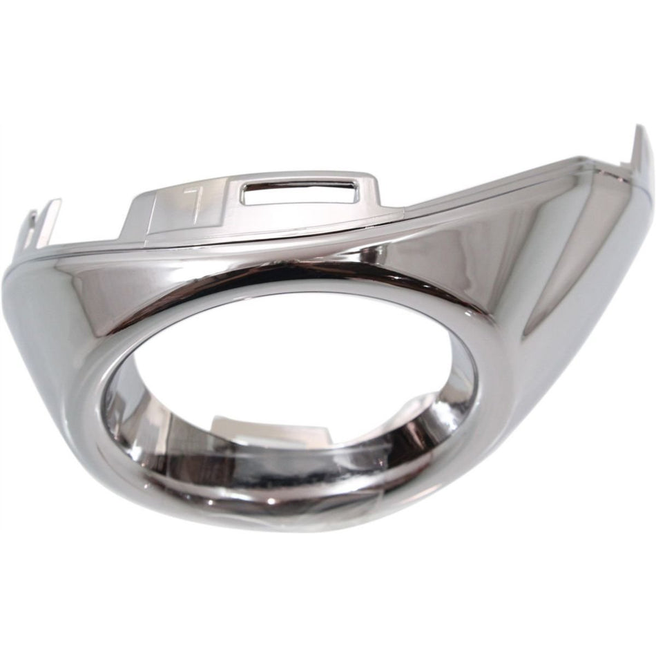 Front Driver Side Bumper Fog Light Bezel With Fog Lights Fits 2012-2014 Ford Focus SE SEL Chrome FO1038117