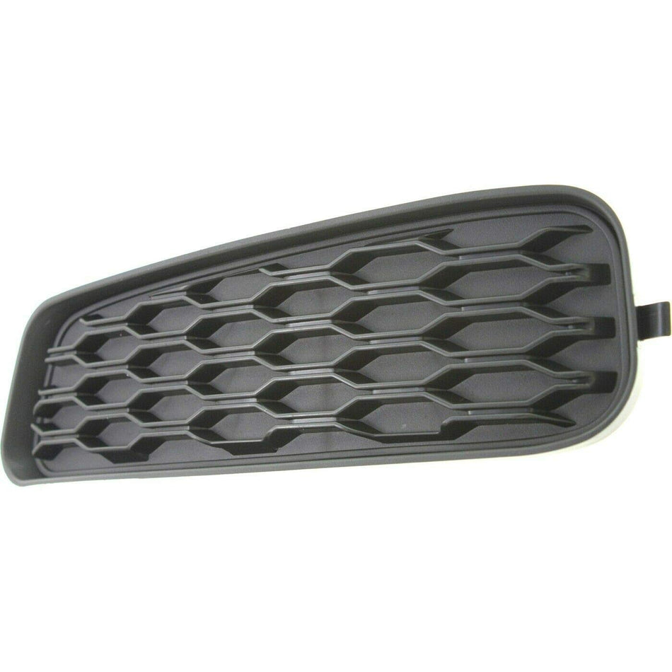 Front Left Driver Side Bumper Fog Light Lamp Hole Cover Grille Molding Trim Replacement For 2011 2012 2013 2014 Dodge Avenger Black Textured Plasti...