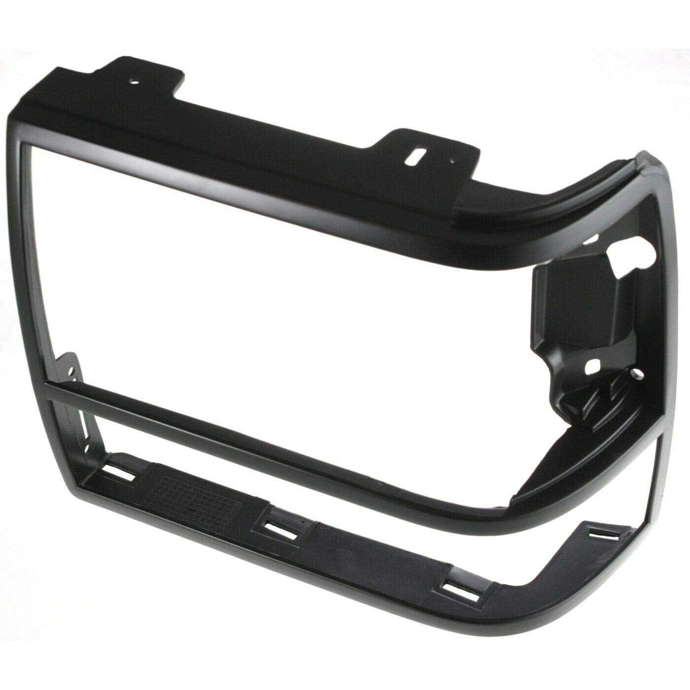DAT AUTO PARTS Front Left Driver Headlight Bezel Lamp Trim Door Grille Molding Replacement For 1989-1992 Ford Ranger Pickup Truck 1991-1994 Explore...