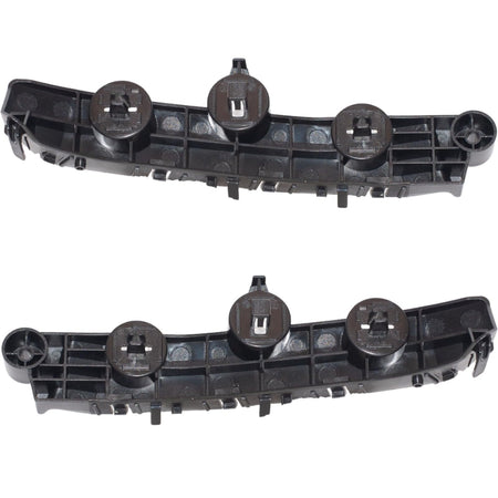 Front Left Driver & Right Passenger Side PAIR Bumper Cover Support Mounting Bracket, Fits 2022-2025 Nissan Pathfinder, Black Textured Plastic, NI10...
