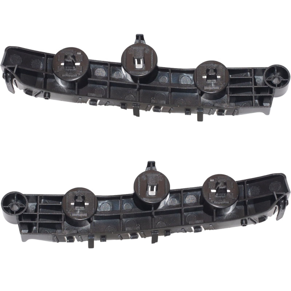 Front Left Driver & Right Passenger Side PAIR Bumper Cover Support Mounting Bracket, Fits 2022-2025 Nissan Pathfinder, Black Textured Plastic, NI10...