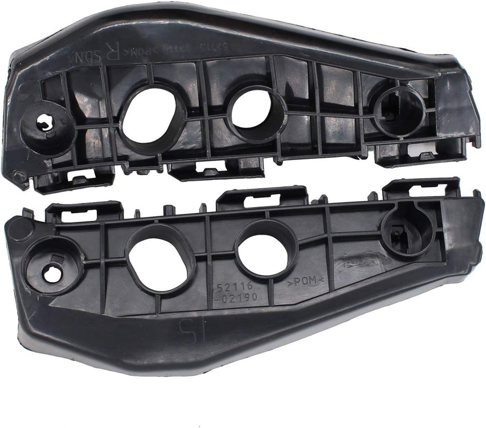 DAT AUTO PARTS Front Left Driver & Right Passenger Set Of 2 Bumper Support Bracket Mount Retainer Reinforcement Replacement Pair For 2011-2013 Toyo...