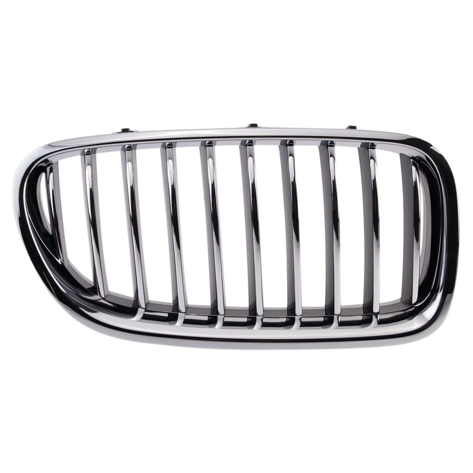 Front Left & Right Side PAIR Grille Assembly, For 2014-2016 BMW 5 Series Modern & Luxury Models, w/o M-Package, For Models w/o Night Vision, Plasti...