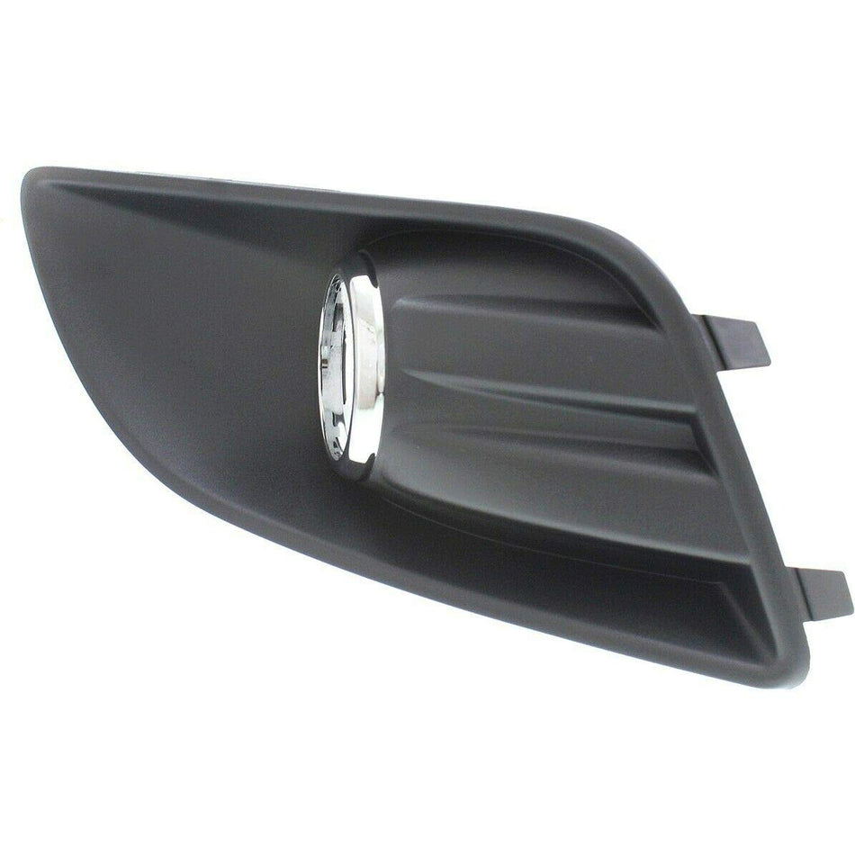DAT AUTO PARTS Front Right Passenger Side Fog Light Bezel Cover Molding Bumper Insert Replacement For 2013-2018 Ford C-Max Black Textured Plastic w...