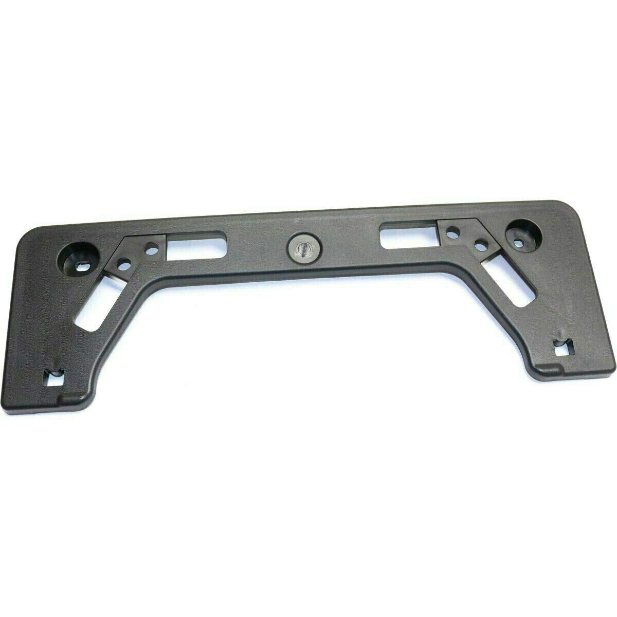 DAT AUTO PARTS Front Bumper License Plate Frame Tag Mounting Bracket Holder Cover Replacement for 2016-2018 Toyota Prius Black Textured Plastic TO1...