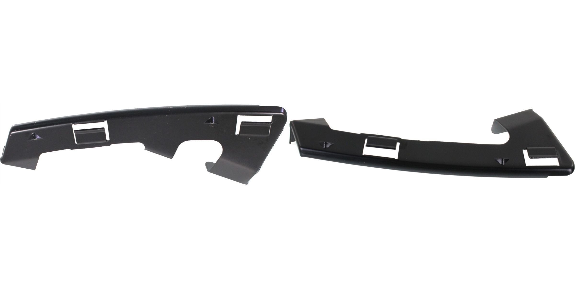 DAT AUTO PARTS Front Left Driver & Right Passenger Side Upper Bumper Cover Bracket Retainer Replacement For 2007 - 2010 Hyundai Elantra Black Steel...