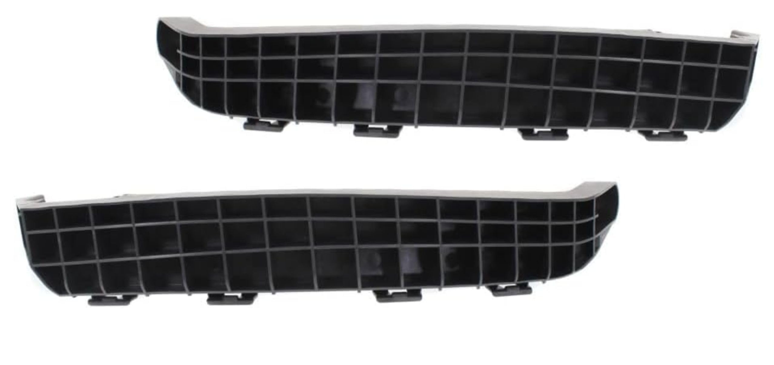 Front Left Driver & Right Passenger Set Of 2 Bumper Cover Mounting Support Bracket Reinforcement Retainer Replacement For 2007 2008 Honda Fit Black...