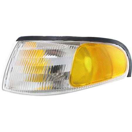 DAT AUTO PARTS Front Left Driver Side Parking Light Turn Signal Lamp Marker Assembly & Housing Replacement For 1994 - 1998 Ford Mustang FO2520125 F...