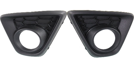 DAT AUTO PARTS Front Left Driver & Right Passenger Side Bumper Insert Fog Light Bezel Cover Grille Set Of 2 Replacement For 2013 - 2015 CX-5 Black ...
