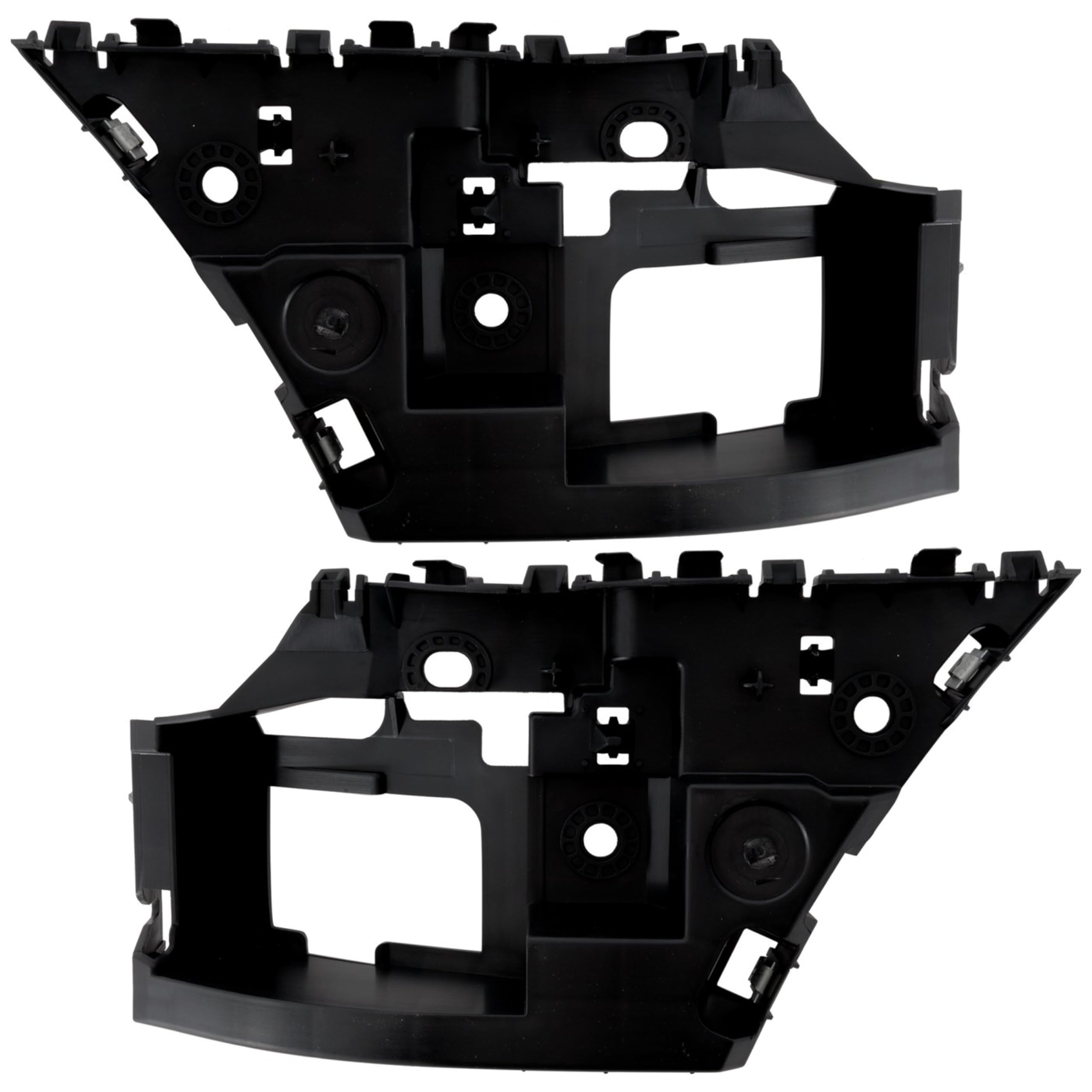 DAT AUTO PARTS Front Driver & Passenger Side, SET OF 2, Upper Bumper Cover Support, For 2022-2025 Ford Pickup Lightning, Black Plastic Textured Fin...
