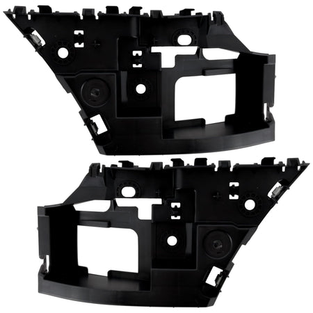 DAT AUTO PARTS Front Driver & Passenger Side, SET OF 2, Upper Bumper Cover Support, For 2022-2025 Ford Pickup Lightning, Black Plastic Textured Fin...
