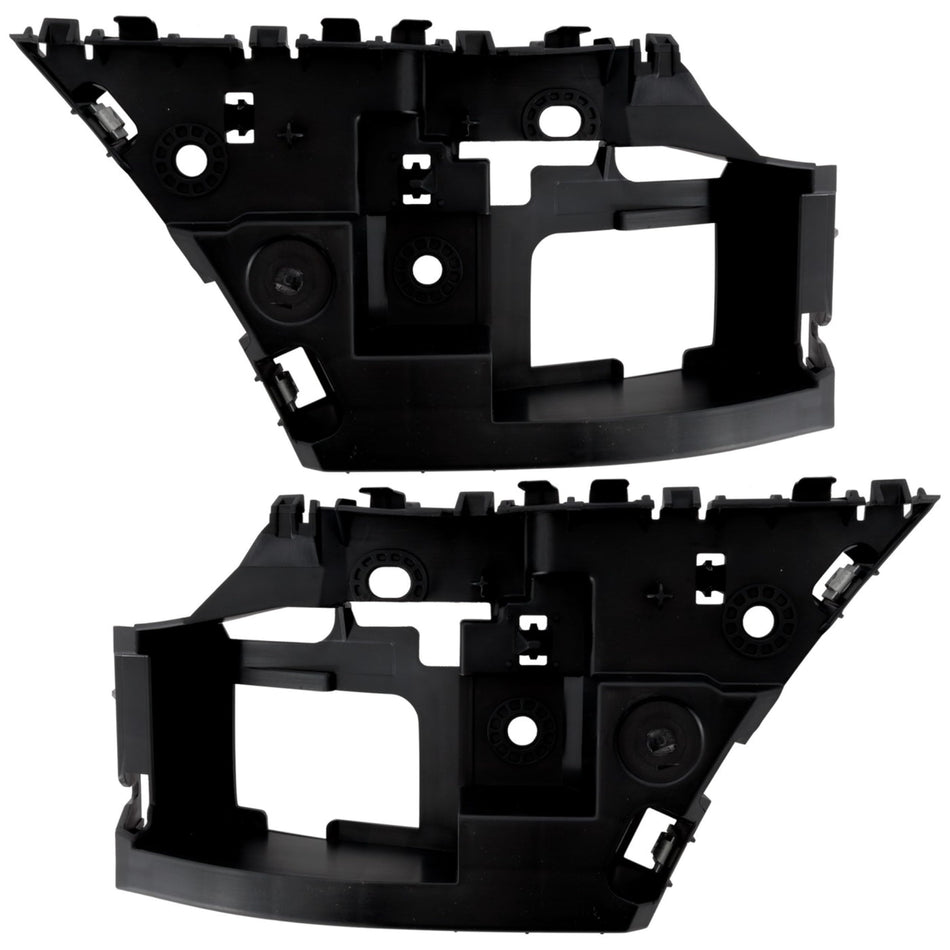 DAT AUTO PARTS Front Driver & Passenger Side, SET OF 2, Upper Bumper Cover Support, For 2022-2025 Ford Pickup Lightning, Black Plastic Textured Fin...