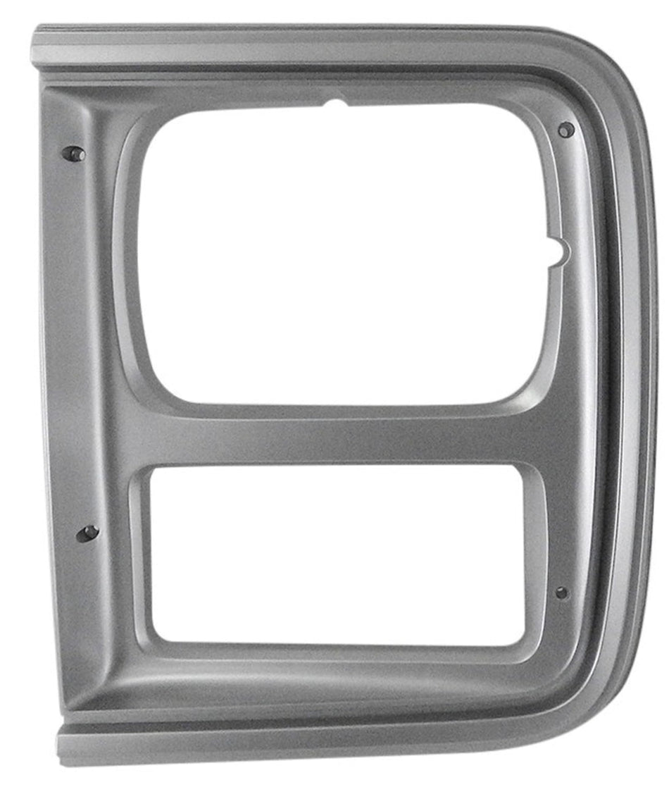 Front Driver & Passenger Side PAIR HeadLight Door Bezel Trim, For 85-91 Chevy P30, GMC Van Fullsize Except Chrome Grille Models, Single Head Light ...