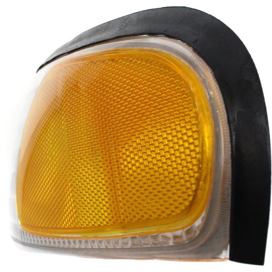 DAT AUTO PARTS Front Left Driver Side Parking Light Turn Signal Lamp Marker Assembly & Housing Replacement For 1994 - 1998 Ford Mustang FO2520125 F...