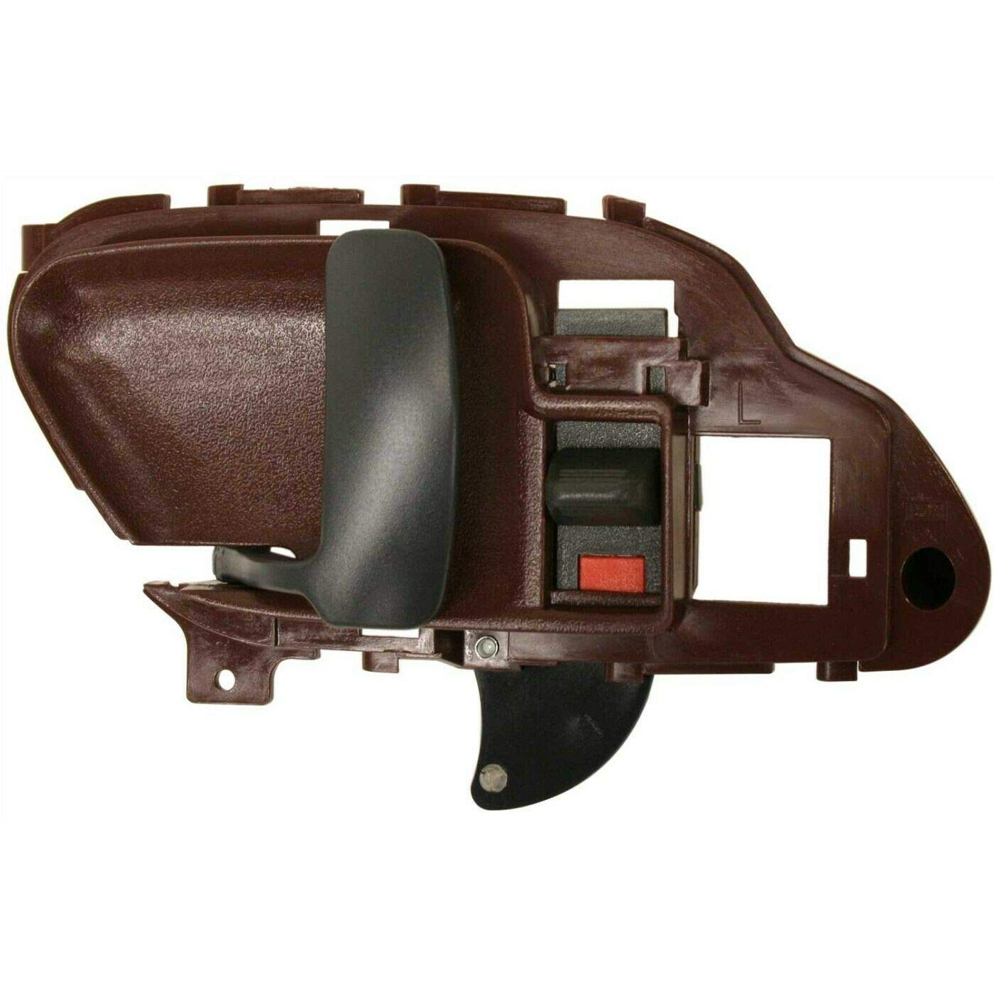 DAT AUTO PARTS Interior Front Left Driver Side Inside Door Handle Replacement For 1995-2000 Chevy GMC Pickup Truck Tahoe Suburban Yukon Maroon Burg...