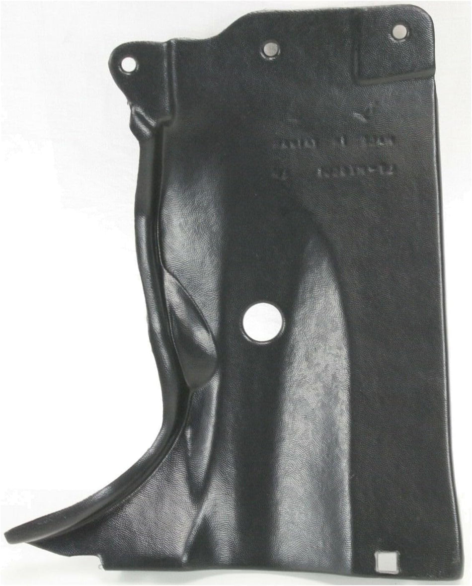 Front Driver Side Outer Splash Shield Fits 2004-2010 Mazda 3 Mazda 5 Black Textured MA1228101