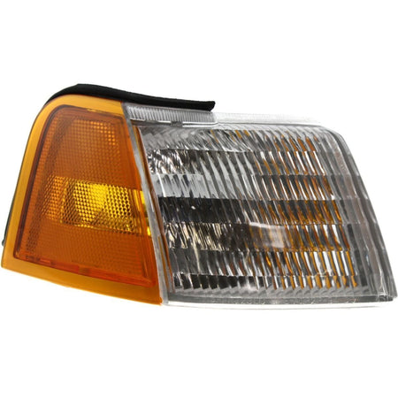 DAT AUTO PARTS Front Right Passenger Side Lens Housing W/ Corner Parking Light Turn Signal Replacement For 1989 - 1995 Mercury Cougar Amber & Clear...