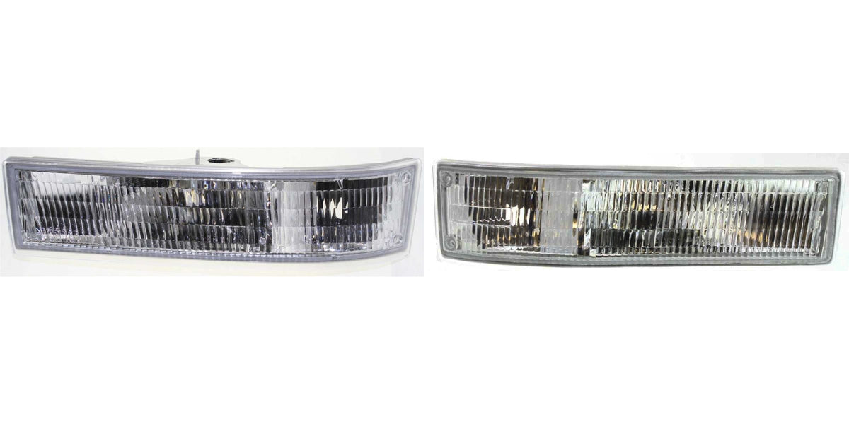 DAT AUTO PARTS Front Left Driver & Right Passenger Side Parking Signal Light Lens Side Marker Replacement for 1995-2005 Chevrolet Astro Clear Lens ...