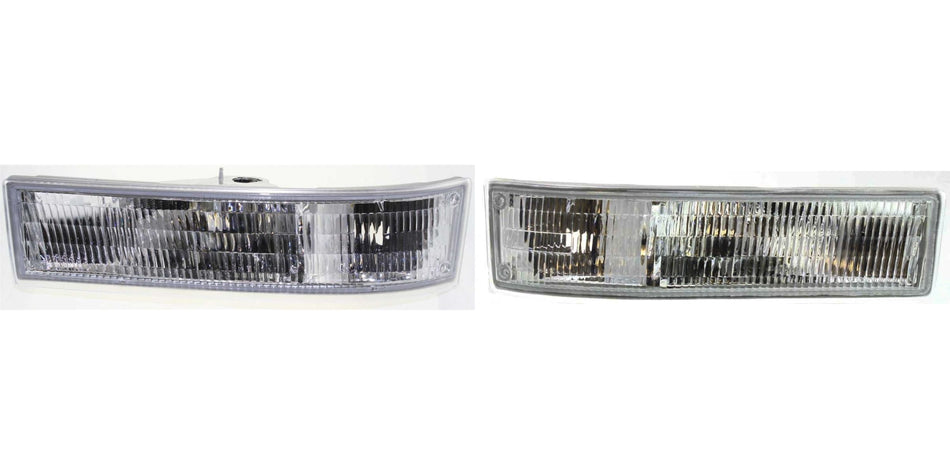 DAT AUTO PARTS Front Left Driver & Right Passenger Side Parking Signal Light Lens Side Marker Replacement for 1995-2005 Chevrolet Astro Clear Lens ...