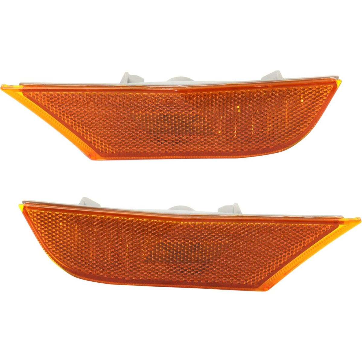 DAT AUTO PARTS Front Right Passenger & Left Driver Side Signal Side Marker Light Set Of 2 Replacement For 2018 - 2023 Honda Odyssey Orange Lens HO2...