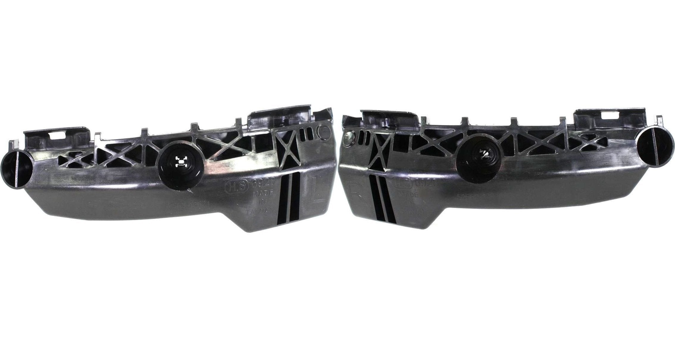 DAT AUTO PARTS Rear Left Driver And Right Passenger Side Bumper Cover Support Bracket Retainer Replacement For 2006 - 2012 Toyota RAV4 Black Textur...