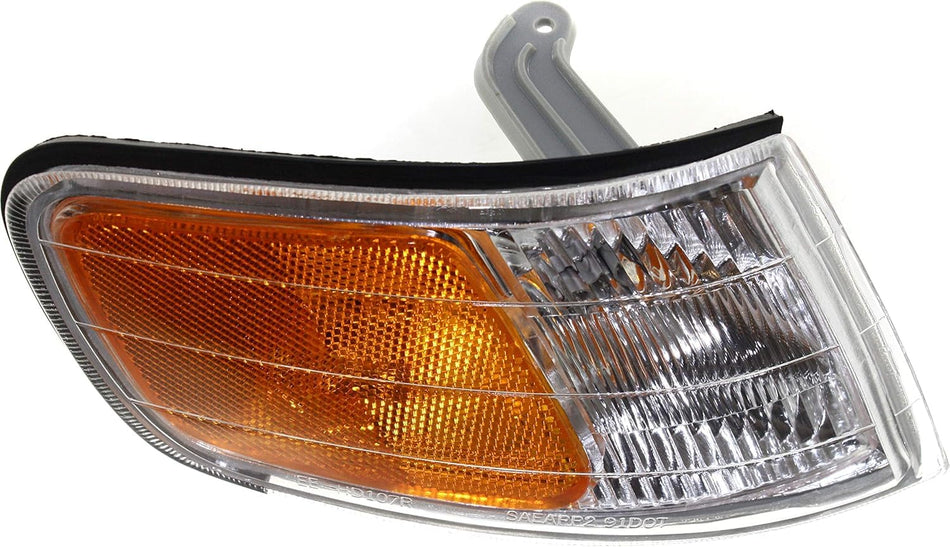 DAT AUTO PARTS Front Right Passenger Side Side Marker Light Replacement For 1994-1997 Honda Accord Coupe Sedan Wagon Models Clear & Orange Corner O...