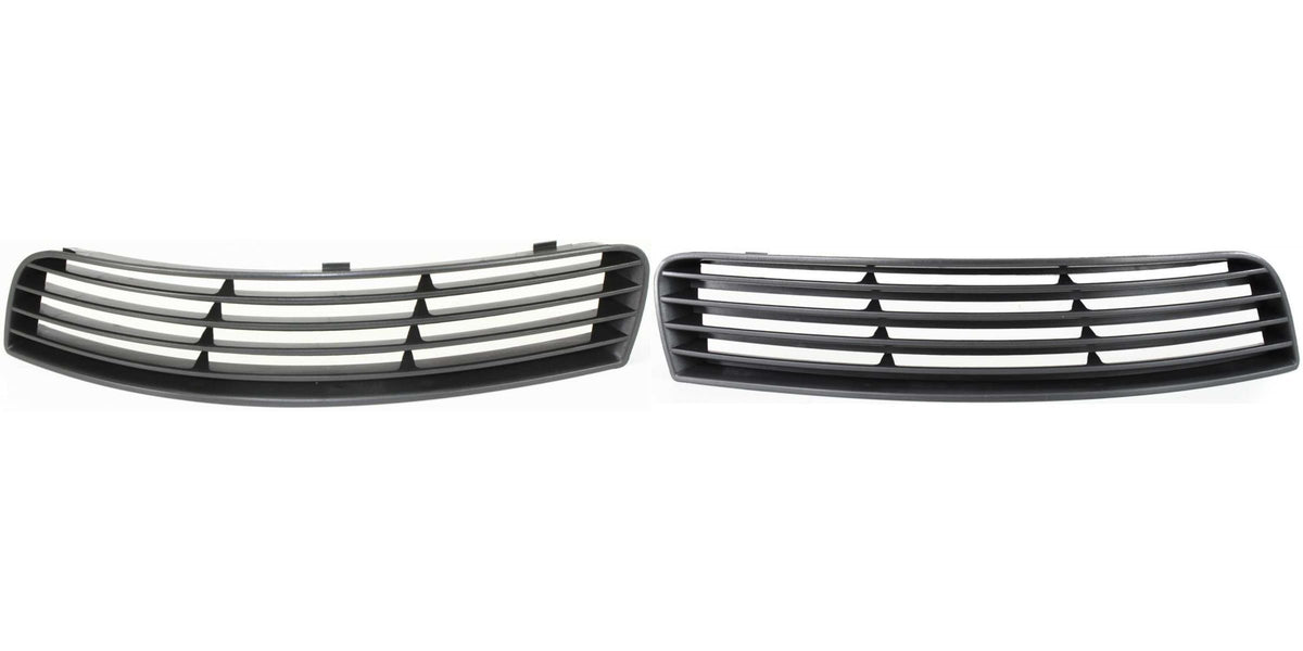 DAT AUTO PARTS Front Left Driver And Right Passenger Side Pair Bumper Fog Light Cover Grille Trim Replacement For 2005 - 2010 Chevrolet Cobalt Dark...