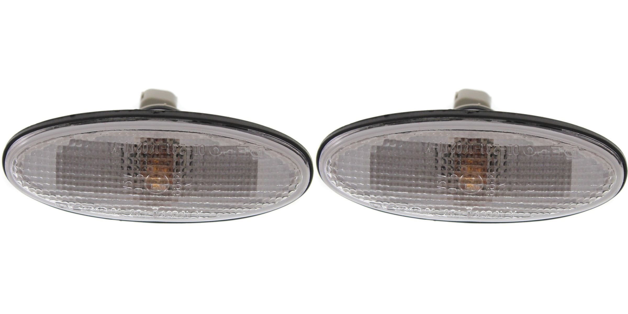 DAT AUTO PARTS SIDE REPEATER LIGHT SET OF TWO REPLACEMENT FOR 05-11 MERCURY MARINER LEFT DRIVER AND RIGHT PASSENGER SIDE PAIR MA2570104 MA2570104