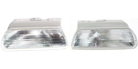 DAT AUTO PARTS Front Right Passenger & Left Driver Side Park Signal Lens Pair Replacement For 1995 - 1999 Dodge Neon Clear Lens CH2530102 CH2531102...
