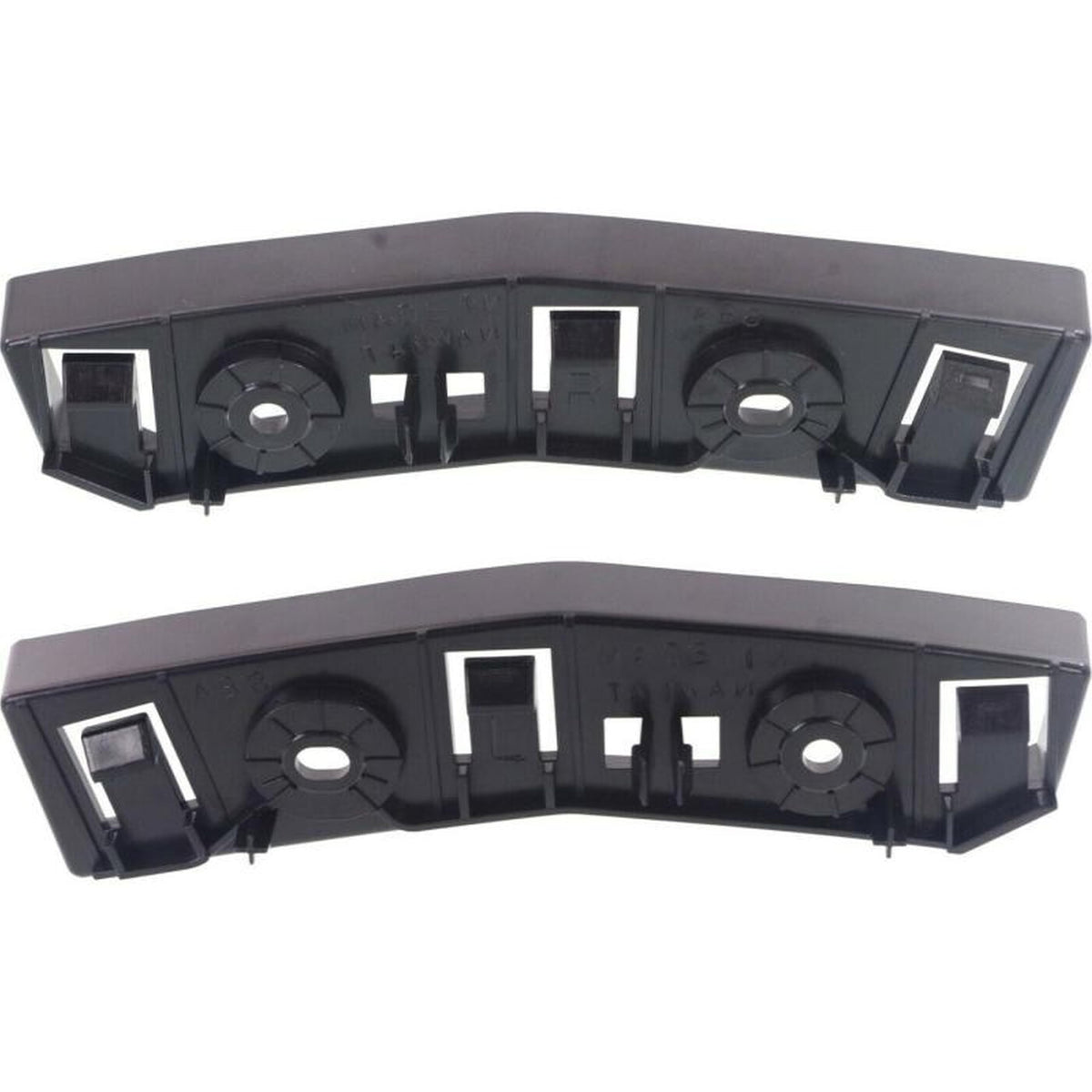 DAT AUTO PARTS Front Driver & Passenger Side Upper Outer Bumper Cover Support, Set of 2, For 2014-2018 Jeep Cherokee, PP Plastic, Black Textured Fi...