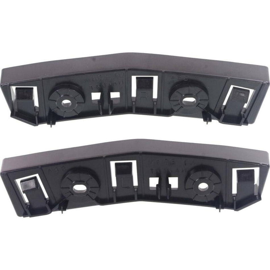 DAT AUTO PARTS Front Driver & Passenger Side Upper Outer Bumper Cover Support, Set of 2, For 2014-2018 Jeep Cherokee, PP Plastic, Black Textured Fi...