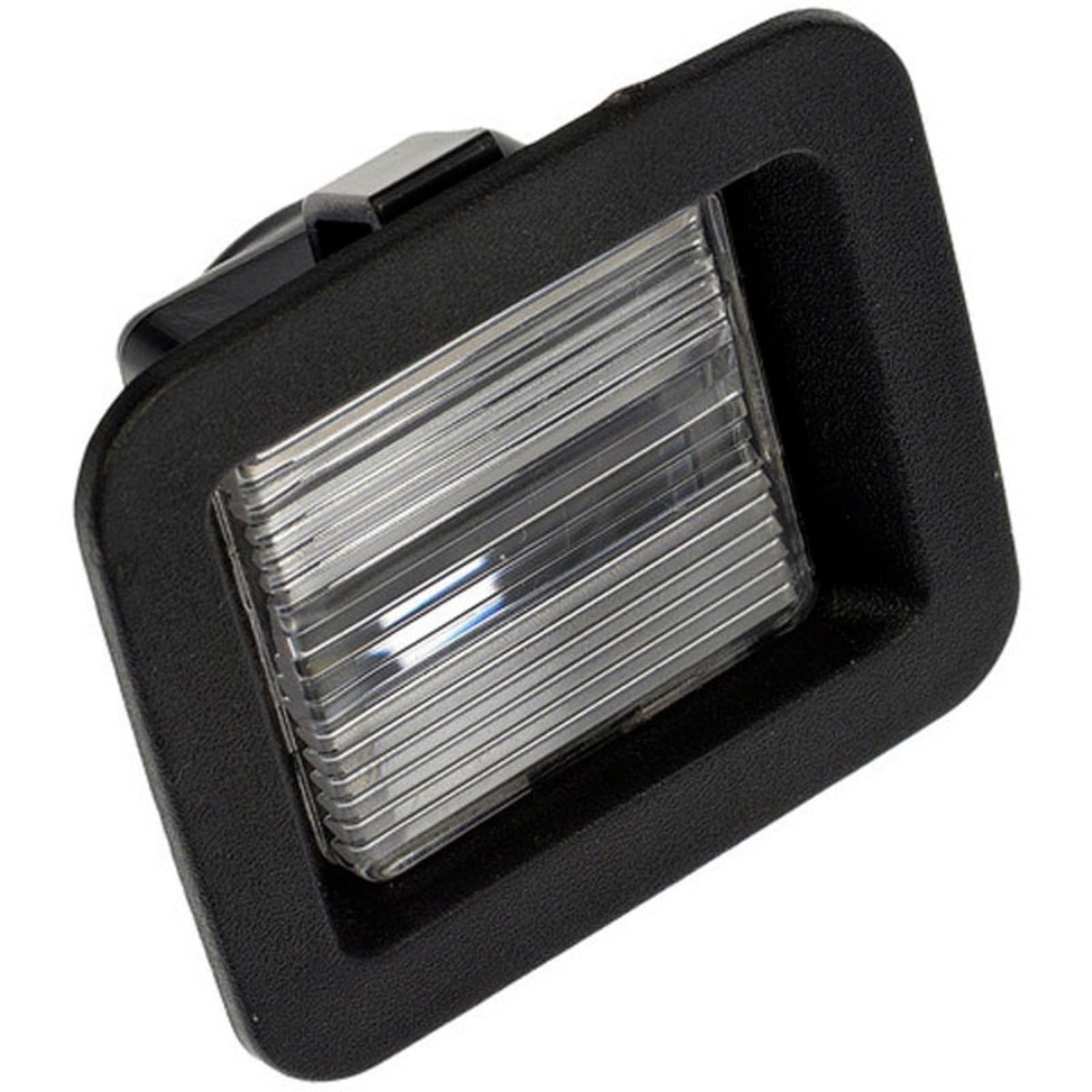 Rear Driver Side License Plate Light Assembly, Fits 2015–2020 Ford Pickup F150, 2017–2020 F150 Raptor & 2018–2020 F150 Police Responder, Black Plas...