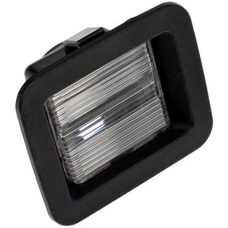 Rear Driver Side License Plate Light Assembly, Fits 2015–2020 Ford Pickup F150, 2017–2020 F150 Raptor & 2018–2020 F150 Police Responder, Black Plas...