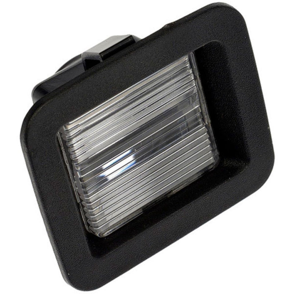 Rear Driver Side License Plate Light Assembly, Fits 2015–2020 Ford Pickup F150, 2017–2020 F150 Raptor & 2018–2020 F150 Police Responder, Black Plas...