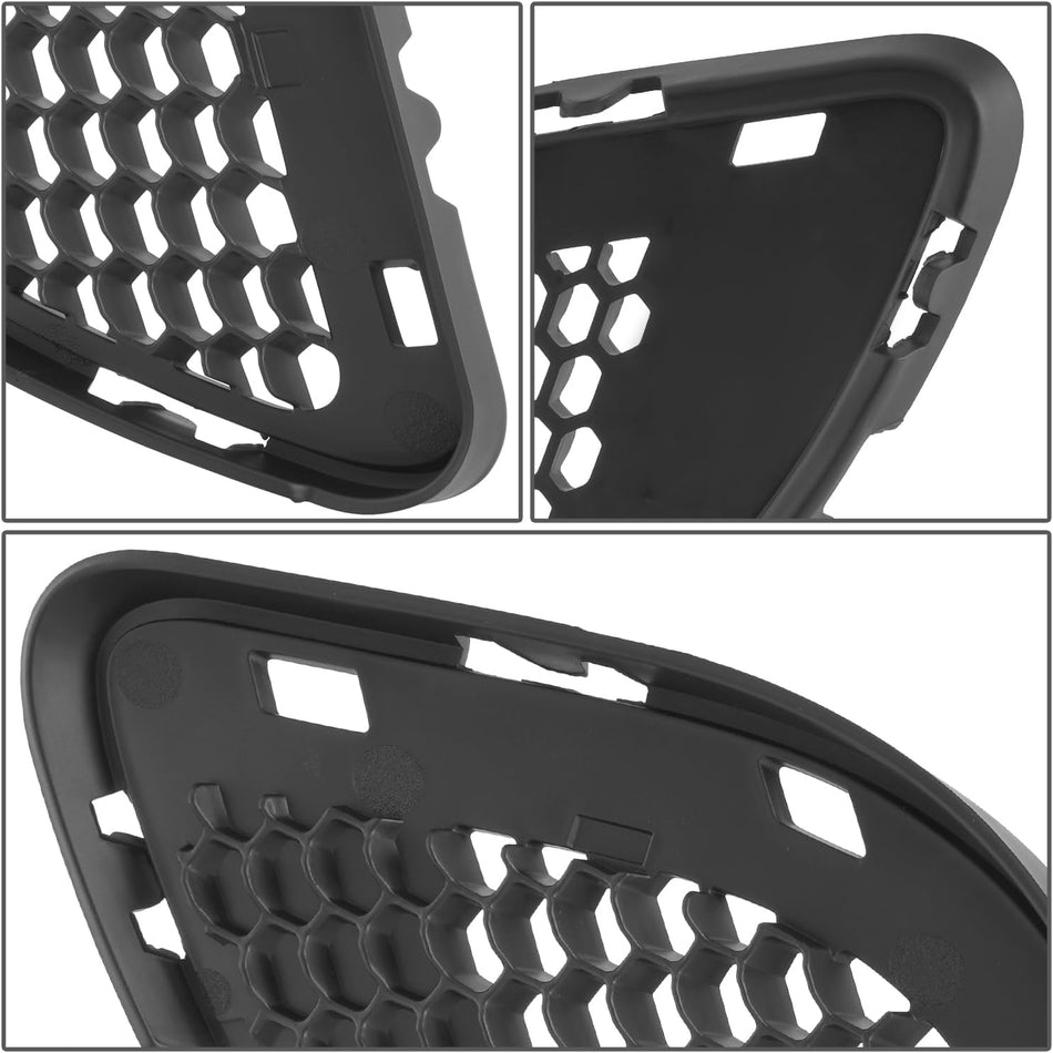 DAT AUTO PARTS Front Right Passenger Side Bumper Fog Light Hole Grille Cover Trim Insert Replacement For 2014-2016 Jeep Grand Cherokee SRT-8 Models...