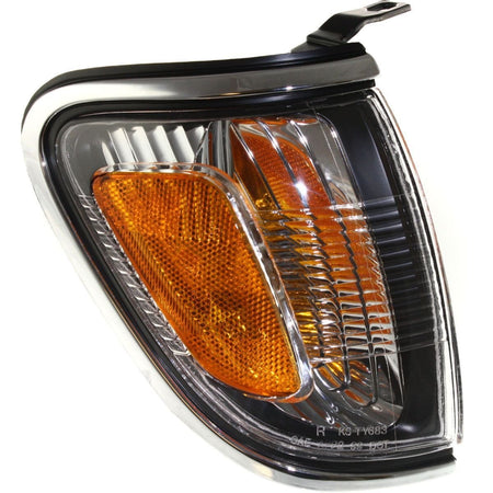 DAT AUTO PARTS Front Right Passenger Side Corner Turn Signal Light Replacement For 2001-2004 Toyota Tacoma Pickup Truck w/ Chrome Bezel, Clear & Or...