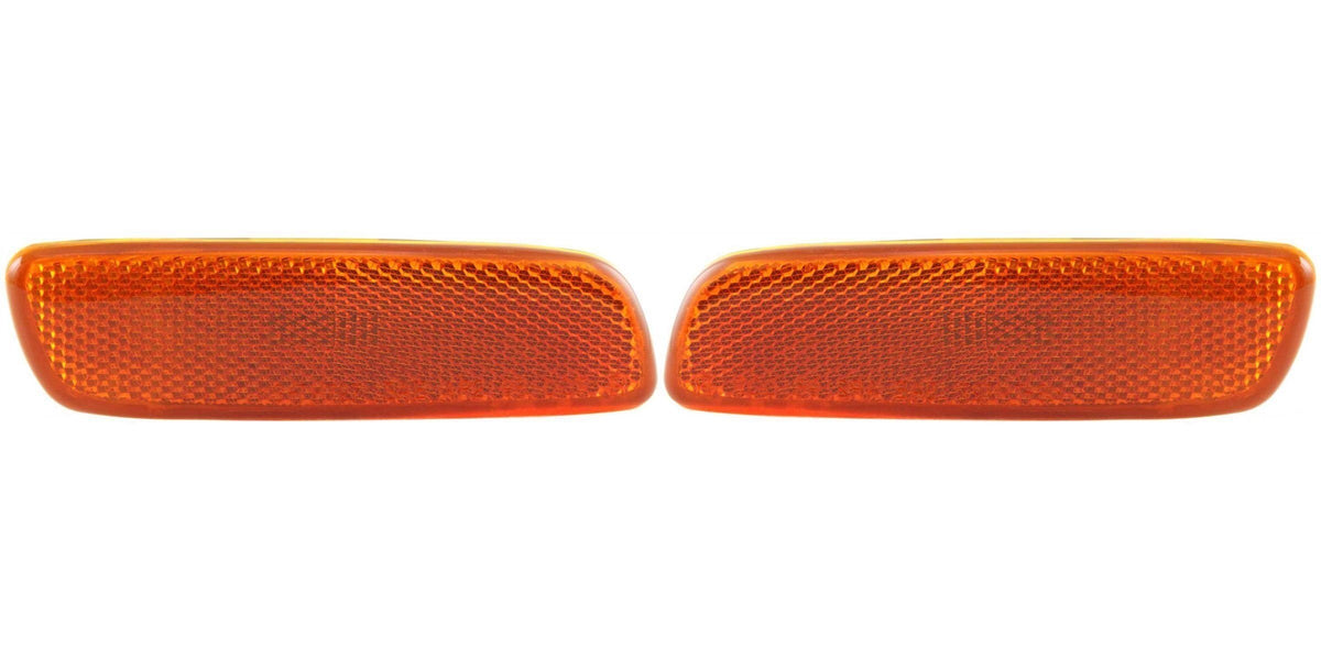 Front Left Driver & Right Passenger Set Marker Light Assembly Turn Signal Lens Housing Pair Replacement For 1998-2005 Lexus GS300 2001-2005 Prius 2...